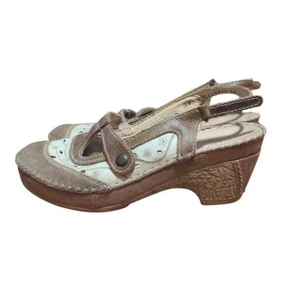 Mary Jane Sling Back Shoe with 2 in Heel Open Back with Heel Strap Comfy Slip on - Picture 1 of 6